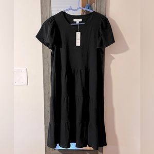 J. Crew Tiered dress in broken-in jersey - S Small NWT